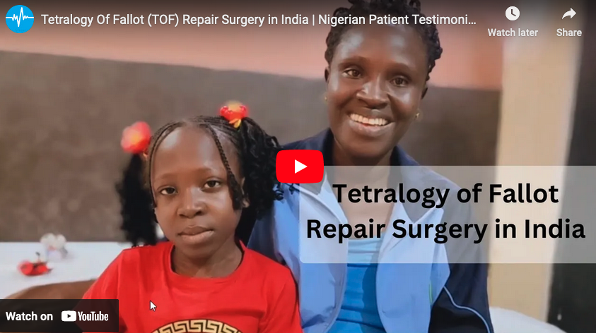 Iyorokpemi Boumene Fabo from Nigeria Traveled to India for her Daughter’s TOF Surgery